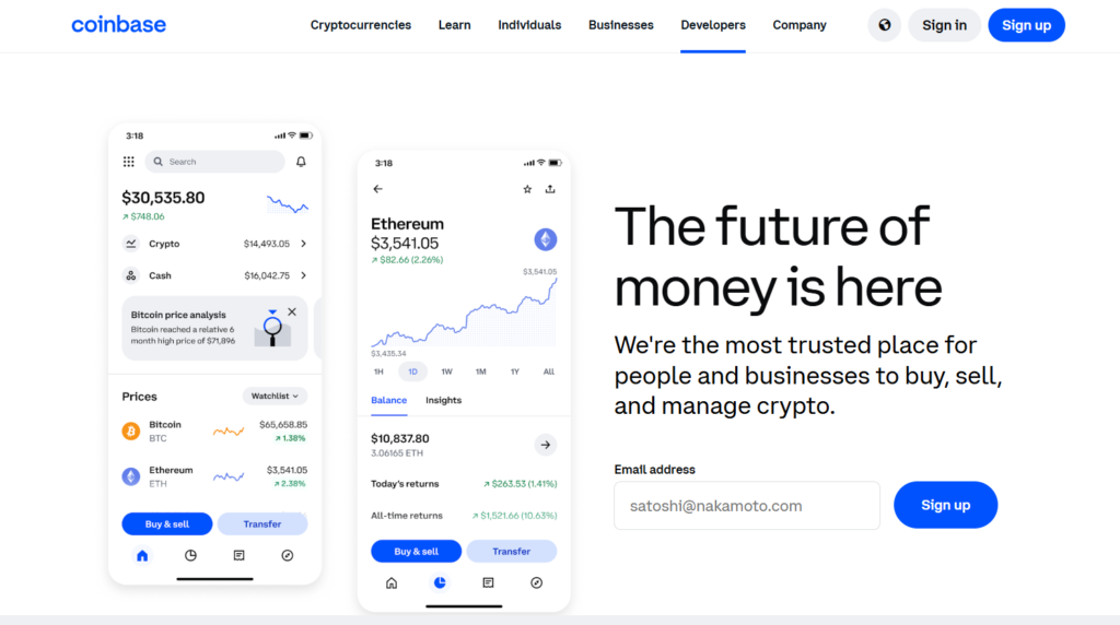 Coinbase Cryptocurrency Trading Software